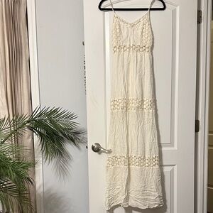 Abercrombie & Fitch Cream Floral Maxi Dress